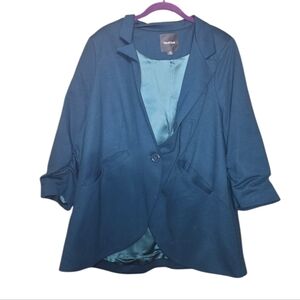 Modcloth Blazer Suit Jacket Teal 2X